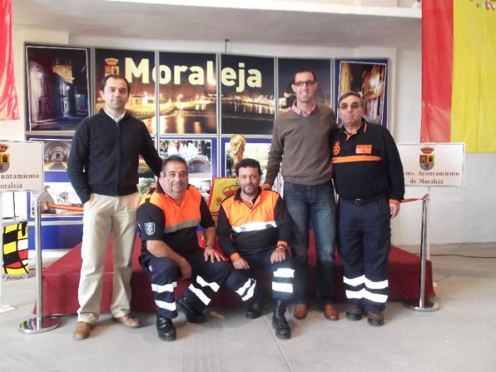 La Copa del Mundo de Fútbol de «La Roja» recibe numerosas visitas en su estancia en Moraleja