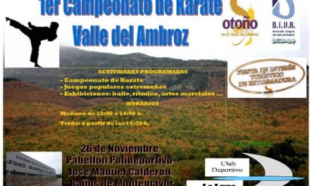Baños de Montemayor acoge este sábado el I Campeonato de Kárate del Valle del Ambroz con 200 deportistas
