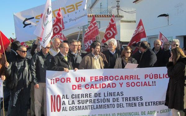 El comité de empresa de Adif en Badajoz lamenta la incertidumbre sobre la viabilidad del Lusitania