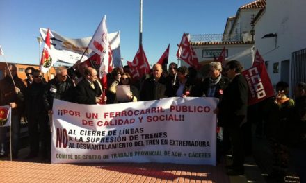 El comité de empresa de Adif estudia organizar en Badajoz un acto en defensa del paso del Lusitania por la región
