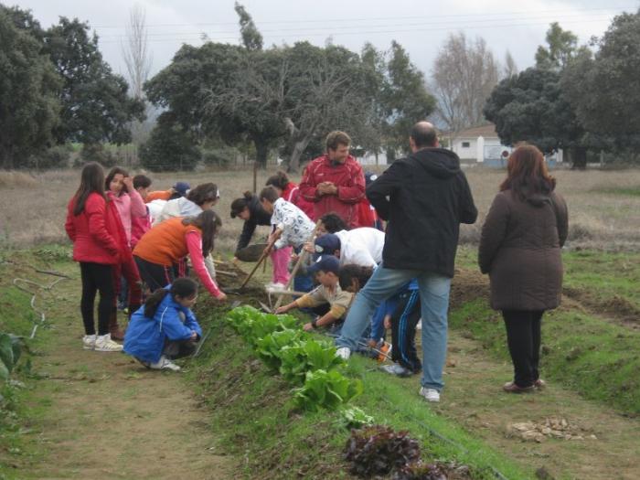 Medio centenar de escolares de Don Benito visita esta jornada la comarca de Sierra de San Pedro