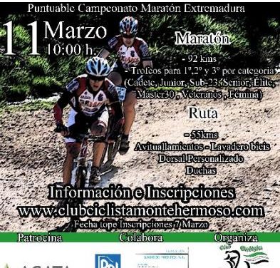 Montehermoso celebrará el 11 de marzo la IV Ruta de la Prehistoria en Mountain Bike por la dehesa boyal