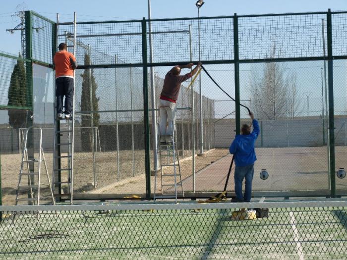 El Ayuntamiento de Moraleja acomete varios trabajos de mantenimiento en las instalaciones deportivas