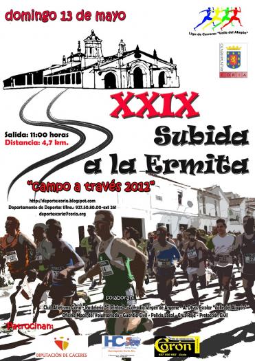 La Concejalía de Deportes del ayuntamiento de Coria organiza la XXIX subida a la ermita ‘campo a través 2012’