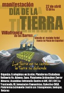 IU participa en los actos conmemorativos del Día de la Tierra, este domingo en Villafranca de los Barros