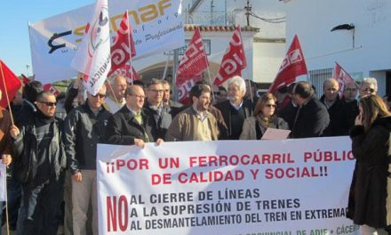 El sindicato CGT denuncia públicamente que Portugal está forzando la circulación del Lusitania por Salamanca