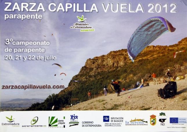 La localidad pacense de Zarza Capilla acoge este fin de semana el III campeonato regional de parapente