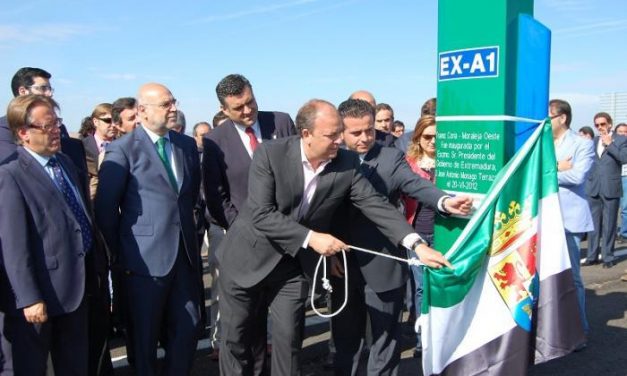 Del Moral anuncia que el tramo de la ExA1 entre El Batán y Coria estará terminado a finales de verano