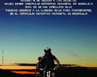 El Club Xálima organiza una ruta nocturna en bici todoterreno por Moraleja, Villasbuenas y Perales