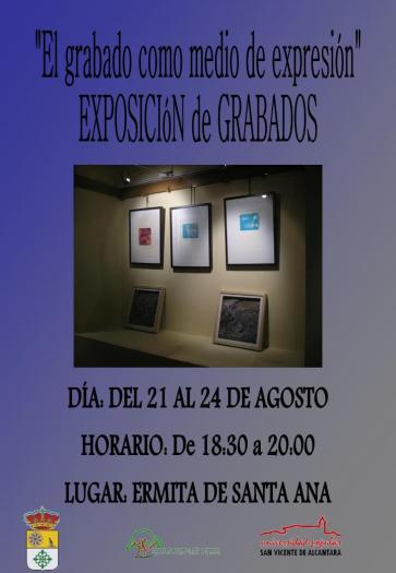 La ermita de Santa Ana de San Vicente de Alcántara acoge hasta el viernes una exposición de grabados