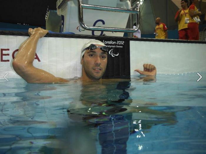 El nadador extremeño Enrique Floriano consigue la medalla de plata en los 400 metros libres en Londres
