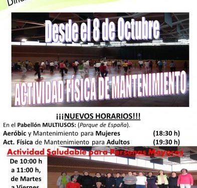 San Vicente de Alcántara inicia esta semana la actividad física deportiva para mujeres y mayores