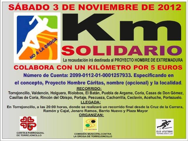 La carrera «Km Solidario» recaudará fondos en el Valle del Alagón para luchar contra la droga el 3 de noviembre