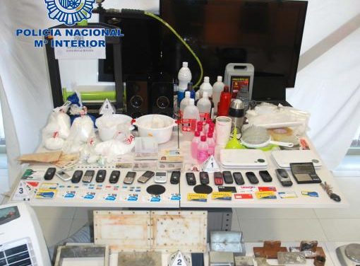 La Policía Nacional desmantela  un laboratorio de transformación de cocaína en la ciudad de Cáceres