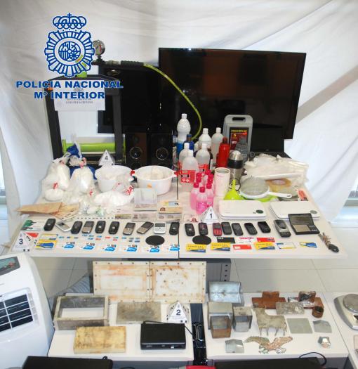 La Policía Nacional desmantela  un laboratorio de transformación de cocaína en la ciudad de Cáceres