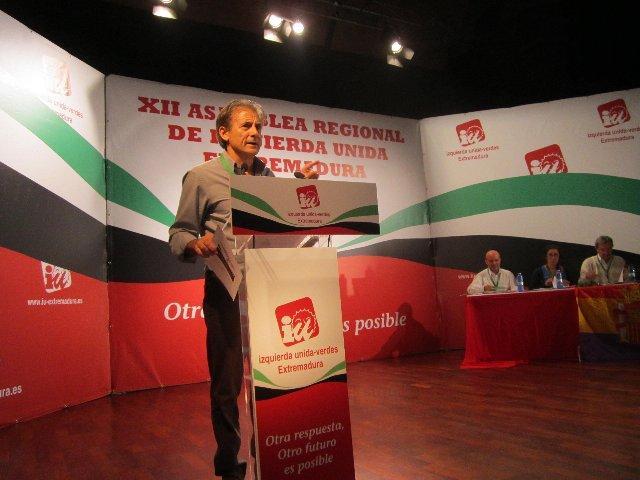 La XII Asamblea Regional de Izquierda Unida Extremadura reelige a Pedro Escobar coordinador general