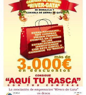 Rivera de Gata pone en marcha la campaña de promoción del comercio local durante las navidades