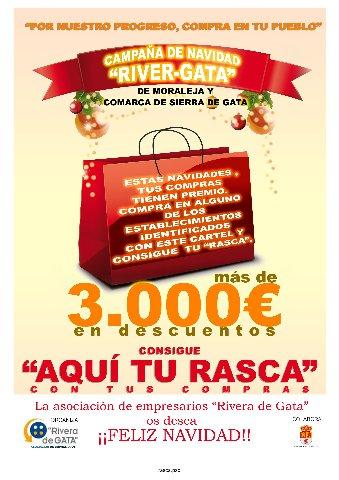 Rivera de Gata pone en marcha la campaña de promoción del comercio local durante las navidades