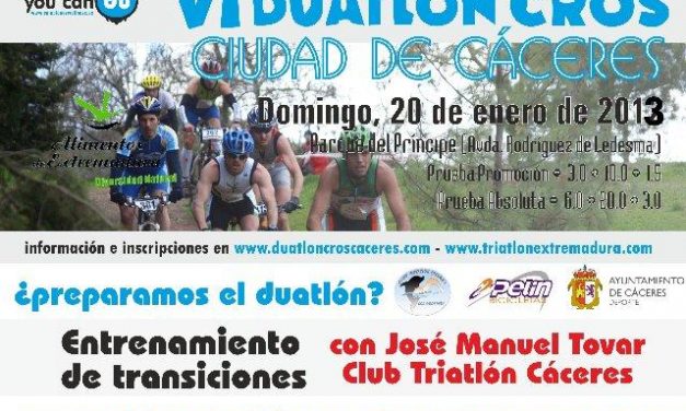 El excampeón de España de Triatlón, José Manuel Tovar, ofrecerá un entrenamiento de “transiciones” este sábado