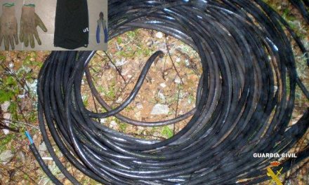 Sorprenden a un joven de 28 años cuando sustraía el cable del alumbrado del polígono de Villanueva de la Serena
