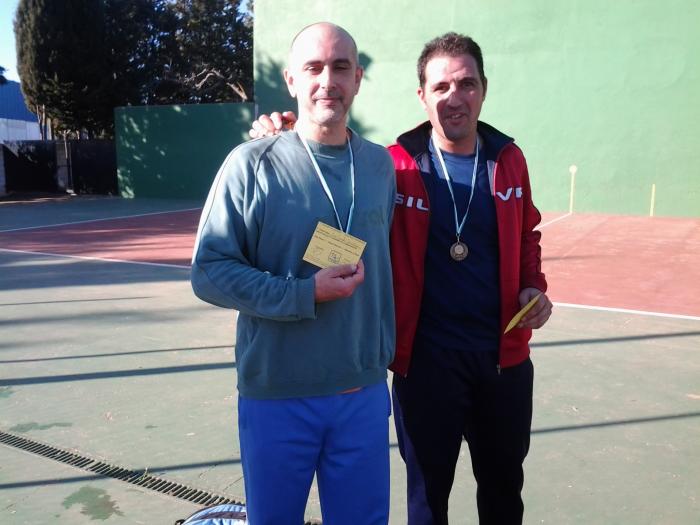 Manuel Santano y Vicente Sánchez ganan el torneo de Navidad de frontenis disputado en Moraleja