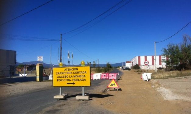 Las obras de la carretera de La Moheda obligan a cortar la vía al tráfico rodado desde el próximo lunes