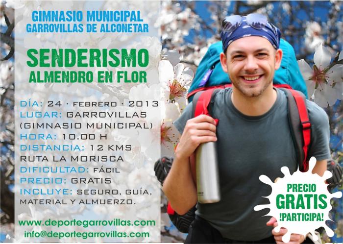 Garrovillas organiza una ruta de senderismo para el día 24 con motivo de la floración de los almendros