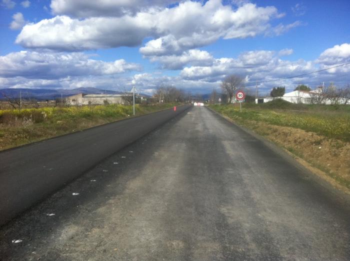 Diputación de Cáceres anuncia la conclusión inminente de las obras de la carretera de La Moheda