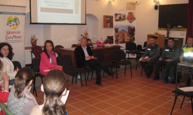 Profesionales de diversos ámbitos avanzan en la lucha contra la violencia de género en Valencia de Alcántara