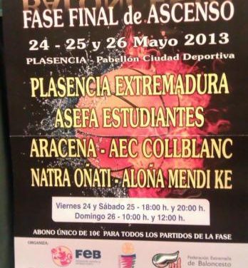 El Plasencia Extremadura disputará este fin de semana la fase final de ascenso a la liga LEB Plata