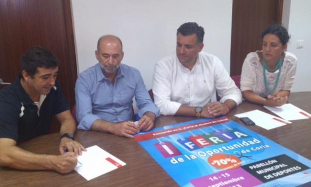 Asecoc y el Ayuntamiento de Coria ultiman los preparativos de la I Feria de la Oportunidad