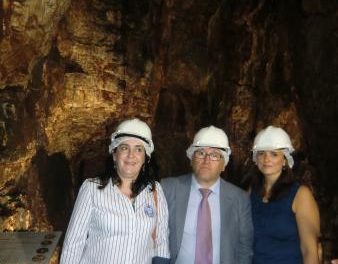 Víctor Del Moral visita la mina Costanaza, en Logrosán, para analizar su posible impulso turístico
