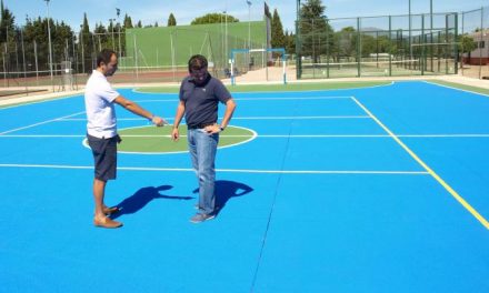 El Ayuntamiento de Moraleja finaliza las obras de mejora en las pistas del complejo deportivo