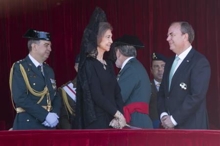 Monago participa en los actos conmemorativos de la Virgen del Pilar presididos por S.M la Reina Doña Sofía