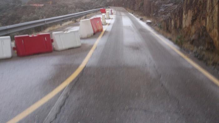 El PSOE de Ladrillar achaca al mal estado de la carretera y al hielo el accidente ocurrido este lunes  en la CC-166