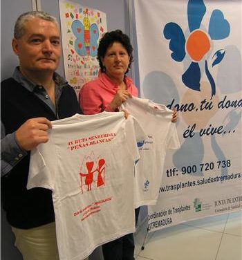 La ruta senderista Peñas Blancas dedicada este año a promover la donación de órganos en Extremadura
