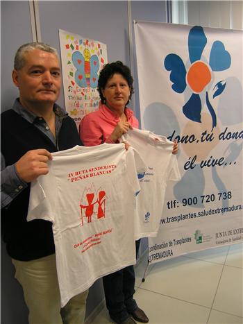 La ruta senderista Peñas Blancas dedicada este año a promover la donación de órganos en Extremadura