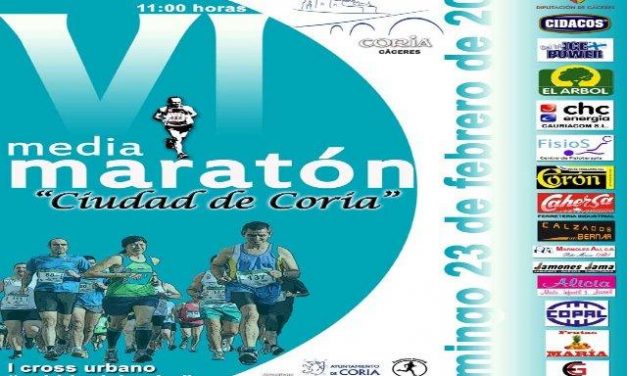 La VI Media Maratón Ciudad de Coria contará con dos jornadas de entrenamiento y una «quedada» previa