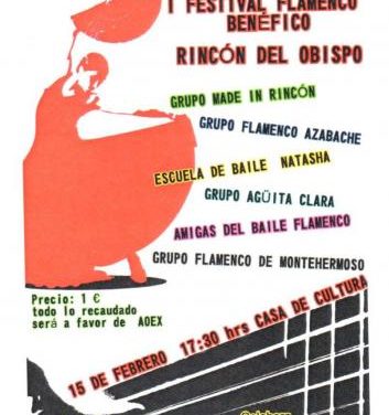 Rincón del Obispo acogerá el sábado el I Festival de Flamenco Benéfico en la Casa de Cultura