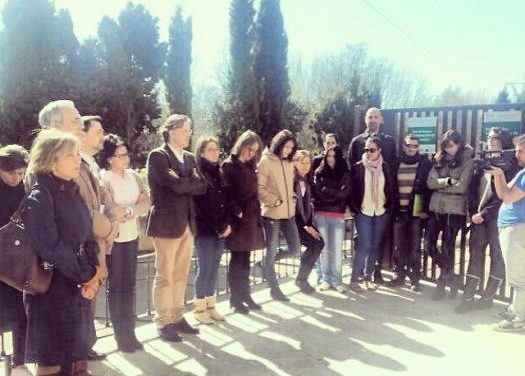 Plasencia recuerda a las víctimas del 11-M con un minuto de silencio con los alumnos de Aprendizext