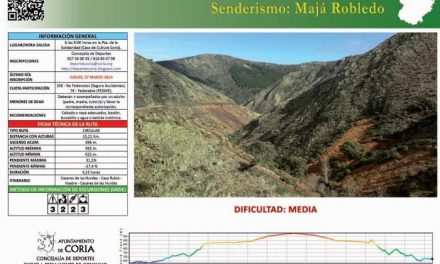 El Ayuntamiento de Coria organiza la ruta senderista “Senda Maja Robledo” en Las Hurdes