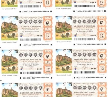 Loterías y Apuestas del Estado pone a la venta el décimo dedicado al patrimonio de Coria