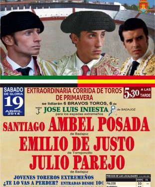 Tres diestros extremeños participan este sábado en una corrida de toros en Valencia de Alcántara