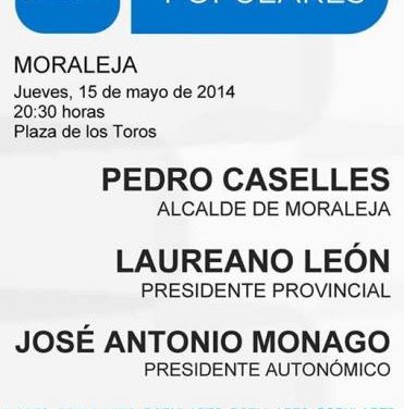 Los populares extremeños celebrarán este jueves el primer acto de campaña electoral en Moraleja