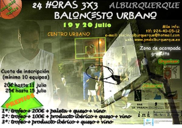 Alburquerque acoge la segunda edición del torneo 24 horas de baloncesto urbano