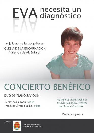 El Ayuntamiento de Valencia de Alcántara organiza un concierto benéfico a favor de Eva Márquez