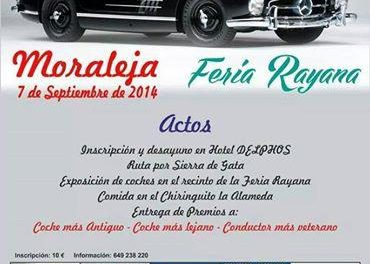 La XVIII Feria Rayana de Moraleja será escenario de una exposición de vehículos clásicos y de época