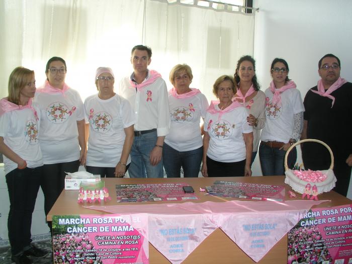 La Asociación Oncológica anima a los ciudadanos a participar en la Marcha Rosa que acogerá Coria