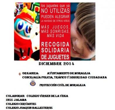 Moraleja organiza un año más la campaña de recogida de juguetes de cara a la Navidad