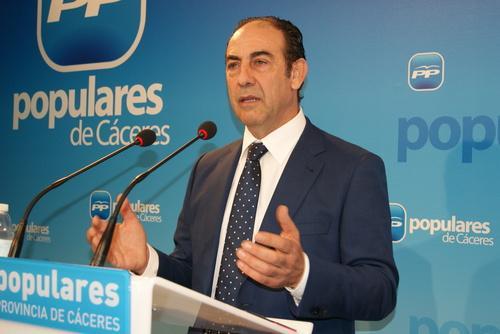 El PP insta al PSOE que deje de entorpecer la recuperación económica de la provincia de Cáceres a base de sainetes